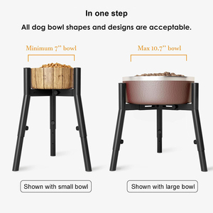 Comedero Elevado Ajustable y Ecológico de Acero Inoxidable para Perros, Tazón de Agua Antiderrames para Perros Pequeños, Medianos y Grandes - Product Image 2