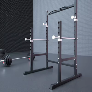 SP SP-1360 Soporte <span class=keywords><strong>de</strong></span> Sentadillas Metálico Multifuncional <span class=keywords><strong>de</strong></span> Media Estructura, 187x103x110cm, para Entrenamiento <span class=keywords><strong>de</strong></span> Fuerza y Ejercicio Funcional en Interiores - ¡Oferta Especial! - Product Image 4
