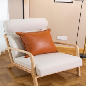 Coussins, canapés, tabourets, oreillers, décorations d'intérieur couleur unie, oreillers en peluche PU pour salon – Vente chaude directe usine - Product Image 3