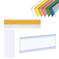 Porte-étiquette en plastique transparent pour supermarché DBR, porte-prix adhésif, bande de données