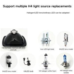 Nouveau phare de remplacement H4 homologué DOT, 6x7 pouces, anti-jaunissement, halogène scellé carré pour Comanche MJ et fourgonnette E-Series - Product Image 4