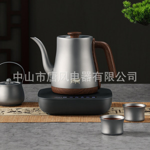 กาต้มน้ำไฟฟ้าไทเทเนียมบริสุทธิ์สมัยราชวงศ์ถัง 418x288x295 มม. กาต้มน้ำชาแบบรักษาอุณหภูมิพร้อมฝาปิด - Product Image 1