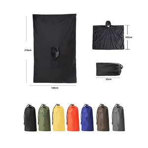 محمول للكبار وصديقةل Poncho تنفس ومقاوم للماء PU طلاء شعار الديكور للرجال والنساء - Product Image 2