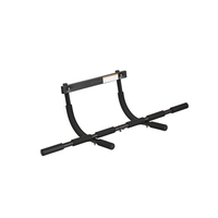 Barre de traction horizontale réglable en métal Dingfeng, à fixer sur la porte, pour entraînement de force, noire, antidérapante, durable, garantie 1 an