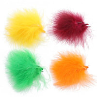 Fluffy Marabou Türkei Feder Bulk DIY Craft Haar Kostüm Angeln Zubehör Fliegen binden Material Traum Dekor-Bunte Bulk-Partys