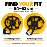 Casque de sécurité en HDPE à bord large, aspect fibre de carbone, suspension 6 points ANSI Z89.1 pour la construction, les travaux routiers, l'entretien des entrepôts