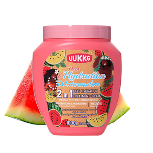 <span class=keywords><strong>Masque</strong></span> capillaire UUKKG OEM à l'huile d'argan bio et à la pastèque, hydratant et réparateur, grande capacité 1000 ml - Product Image 1