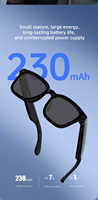 Lunettes intelligentes AI avec traduction multilingue en temps réel, lecteur de musique à commande vocale et fonctions d'assistant