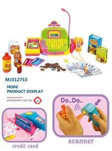 Juego de Juguetes de Rol para Niños en Edad Preescolar, Popular en 2022, Juego de Imitación para Niños y Niñas, <span class=keywords><strong>Caja</strong></span> <span class=keywords><strong>Registradora</strong></span> con Escáner y Calculadora - Product Image 3