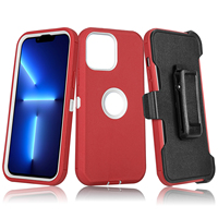 GScase 4 en 1 funda para teléfono móvil resistente Clip para cinturón resistente funda trasera para iPhone 15 14 13 12 11 Pro Max