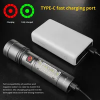 Lampe laser de camping rechargeable SA-M117, multifonction, haute luminosité, blanc, longue portée (200-500m), télescopique