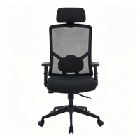 Chaise de bureau ergonomique et confortable en maille, pivotante, avec vérin à gaz, du fabricant chinois, pour ordinateur