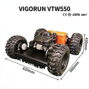 <span class=keywords><strong>Tondeuse</strong></span> à gazon 4 <span class=keywords><strong>roues</strong></span> VTW550, largeur 550 mm, portée 200 m, télécommandée, autotractée, démarrage électrique, usage résidentiel, certifiée CE, pour jardin - Product Image 4