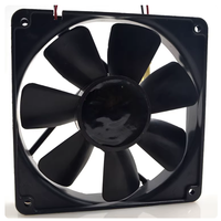 Ventilador de Refrigeración Silencioso de 12V 48V 24V 0.1A AC EC 12025 120X120X25MM 12CM con Doble Rodamiento de Bolas y Tres Cables 4710NL-05W-B19