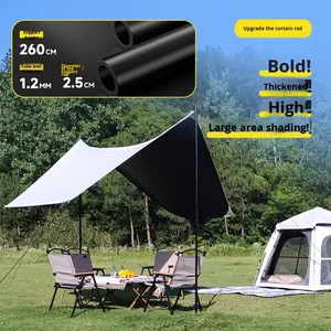 Tente et auvent intégrés 2-en-1 – Portable, ouverture rapide, type à armature droite, hexagonale, protection UV, résistante à l'eau, trois saisons - Product Image 3