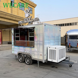 Wecare DOT + Certificado CE 300*210*210cm pequeños camiones de comida rápida coches móviles snack/carrito de comida para perros calientes camión de comida remolque de catering