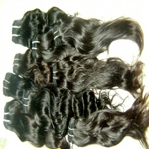 Oferta Especial: 3 Extensiones de Cabello Humano Virgen Remy con Doble Trama, Ondulado, 100% Cabello Indio, 100g, Permanente y Todos los Colores - Product Image 1