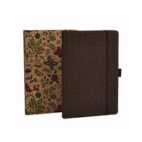 Carnet de notes professionnel YUFINO personnalisable avec logo imprimé, en papier lin A5, écologique, reliure spirale, couleur café, thé vert, avec sangle, idéal comme cadeau