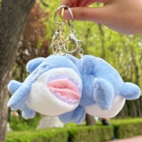Porte-clés Peluche Requin Adorable Multicolore, Breloque de Sac, Pendentif de Sac à Dos, Cadeau, Vente en Gros, Personnalisable