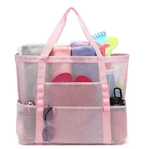 Bolsa de Almacenamiento Multifuncional Extra Grande Tipo Tote de Malla para Playa/Natación - Product Image 2