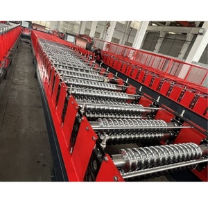 Machine de fabrication de tuiles en zincalum à grande vitesse 0-30 <span class=keywords><strong>m</strong></span>ètres/minute Ondulado 7/8 rouleau de tôle ondulée formant la machine - Product Image 3