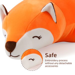 Greenmart, almohada suave para dormir de gran tamaño, juguete creativo de peluche de zorro de fiesta, muñeca de diseño personalizado, regalo para niñas, juguetes de animales de peluche bajos - Product Image 5