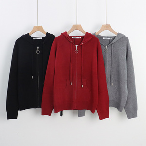 Cardigan en tricot personnalisé pour <span class=keywords><strong>femme</strong></span>, broderie de sequins, col rond, coupe ample, doux, boutonnage simple, vente en gros - Product Image 3