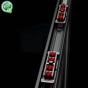 <b>Large</b> Aluminum Alloy Glass <b>Sliding</b> Doors Waterproof Hurricane-proof Door Uv Protection For Outdoor Lobby - Product Image 4