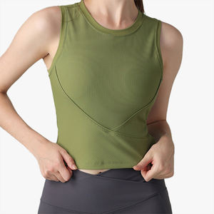 Chaleco Deportivo de Yoga Acanalado, Acolchado, Elástico, Suave, con Soporte, Antigolpes, para Correr, Fitness, para Mujer - Product Image 3