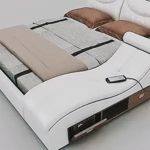 Modern Design High Quality Wooden Bedroom Furniture Multifunctional Massage Bedroom Sets With Storage