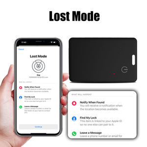 2026 Patentiertes Design Wasserdichter MFI-kompatibler 3mm Dicker GPS-Tracker für IOS mit 'Wo ist?'-App Smart Finder für Geldbörsen - Product Image 2