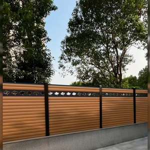 Tùy Chỉnh Vườn Trang Trí Tre Hàng Rào Tấm Bảng Điều Chỉnh Hàng Rào Gỗ-Nhựa Thanh Lịch Ngoài Trời Trang Trí Hàng Rào - Product Image 3