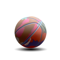 Mini jouet de balle rebondissante creux pour enfants de basket-ball en caoutchouc de 6cm pour le soulagement du Stress avec canal profond