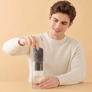 Toalla de cocina ecológica no grasosa absorbente gruesa cuadrada de carbón de bambú para lavar platos <span class=keywords><strong>Limpieza</strong></span> de fibra ultrafina - Product Image 4