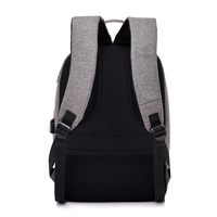 Sac à dos pour ordinateur portable en polyester antivol, tendance, avec fermeture éclair, étanche, port de chargement USB et couleur noire – Nouvelle collection en promotion