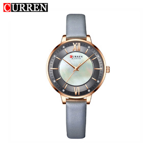 Montre Femme CURREN 9080 à Quartz Analogique, Bracelet en Cuir, Luxe, Sport, Mode, Décontractée, Affaires, Étanche, Antique, Édition Limitée - Product Image 1