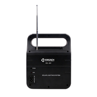 Station d'alimentation portable Générateur solaire avec radio Panneau solaire et lampes de poche pour l'alimentation de secours à domicile