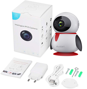 <span class=keywords><strong>Camera</strong></span> Giám Sát Bé/Chó/Mèo, <span class=keywords><strong>Camera</strong></span> Wifi Âm Thanh Hai Chiều Tầm Nhìn Ban Đêm, <span class=keywords><strong>Camera</strong></span> Chim Cánh Cụt Dễ Thương HD 1080P, Hồng Ngoại Hỗ Trợ Trong Nhà 2 Năm H.264 - Product Image 1