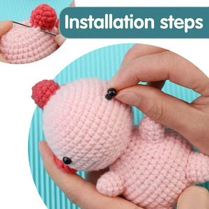 Set di animali da cucito a mano all'uncinetto per filati per maglieria per adulti e bambini, altro ricamo, forniture per cucire utilizzabili - Product Image 3