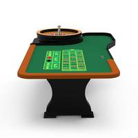 YH Hochwertiger Roulette-Holzrad-Glücksspiel-Pokertisch mit Leder armlehne auf Holz basis