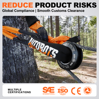 Kit de manilles souples 1/2 po, connexion flexible en Spectra HMPE Dyneema 18T, manille souple synthétique pour treuil 4x4, navigation et nautisme