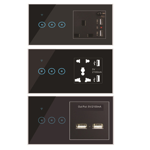Enchufe inteligente multifunción <span class=keywords><strong>WiFi</strong></span>, enchufe de pared integrado USB, funciona con Google y Alexa, Tuya/<span class=keywords><strong>Ewelink</strong></span>, 1/2/3 entradas - Product Image 1