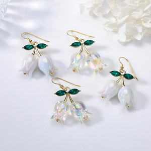 <span class=keywords><strong>Orecchini</strong></span> a Perno a Forma di <span class=keywords><strong>Tulipano</strong></span> per Donna in Acciaio Inossidabile Eleganti e di Alta Qualità Regalo Disponibile all'Ingrosso - Product Image 5