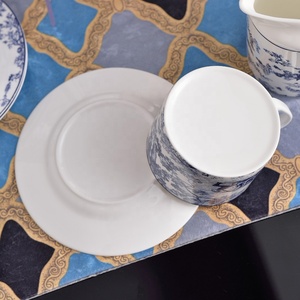 Blue Tiger Series <b>Cup</b> <b>Set</b> of 6 PCS Coffee Tea <b>Sets</b> Bone China Luxury Coffee <b>Set</b> of 6 - Product Image 5