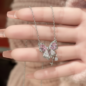 Trending stile coreano croce argento collana di perle di cristallo vendita calda all'ingrosso gioielli di moda per bambini e ragazze - Product Image 1