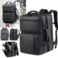 Mochila Expandible para Portátil de Negocios, Gran Capacidad, Resistente al Agua, 15.6 Pulgadas, para Viajes, Oficina, Uso Diario, para Hombre