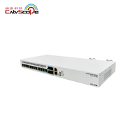 Catvscope MikroTik Mini Interrupteur CRS312-4C + 8XG-RM avec Fonction Routeur 10G RJ45 ports Ethernet et SFP +