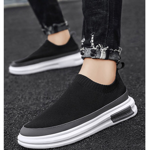 Zapatillas deportivas personalizadas con logo para hombre, transpirables, sin cordones, antiolor, al por mayor, con boca de calcetín, antideslizantes, para caminar y ir al trabajo. - Product Image 1