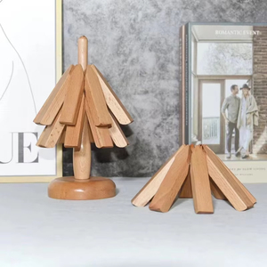 Wooden <b>Trivet</b> Stand Cute Anti-Scad Heat Resistant Table Mat Placemats Pots Decorative Coasters Kitchen Use Home - Product Image 4