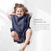 Cape à séchage rapide en crêpe absorbant l'eau Peignoir de bain toutes saisons pour bébés garçons et filles Literie pour enfants